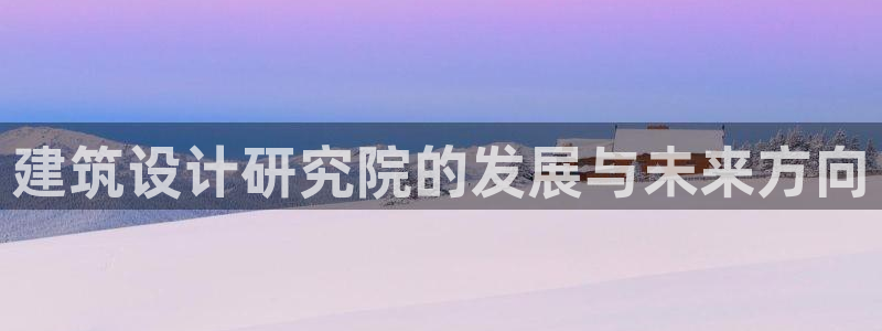 和记租车官网：建筑设计研究院的发展与未来方向