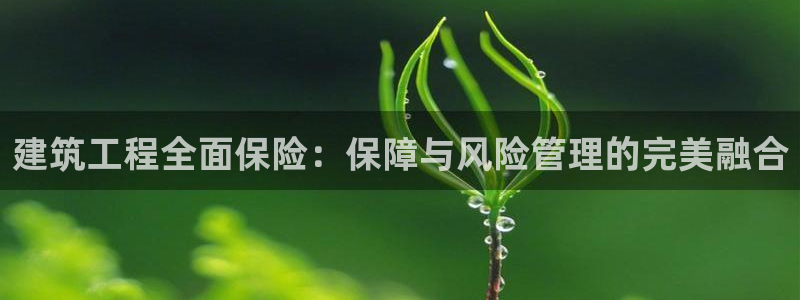 和记娱哪个位置h88285官网：建筑工程全面保险：保障与风险管理的完美融合
